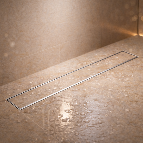 Tile-Insert Shower Drain Channel (4 Inches)