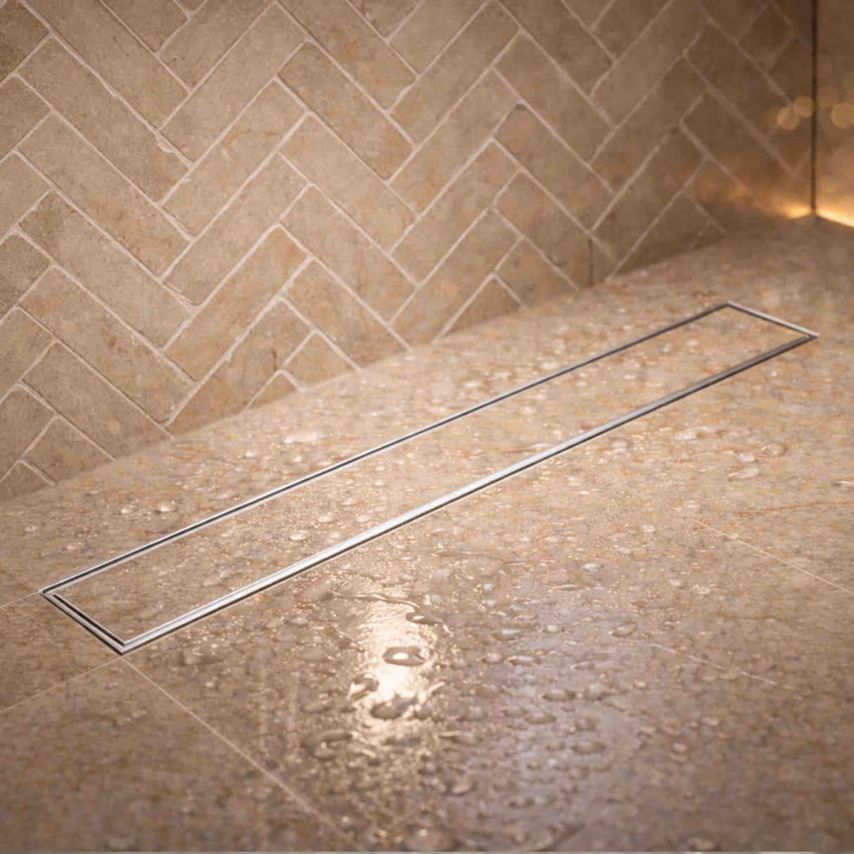 Tile-Insert Shower Drain Channel (4 Inches)