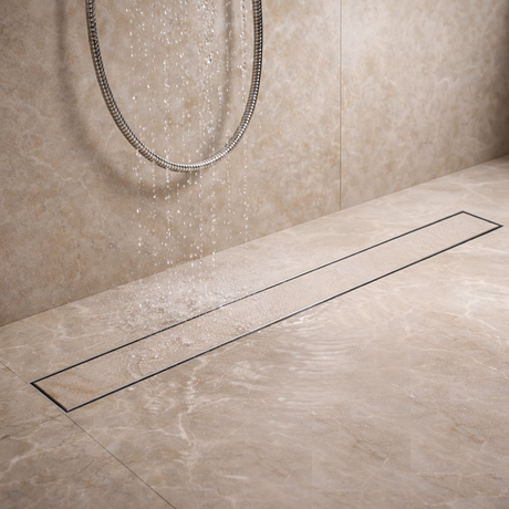 Tile-Insert Shower Drain Channel (4 Inches)