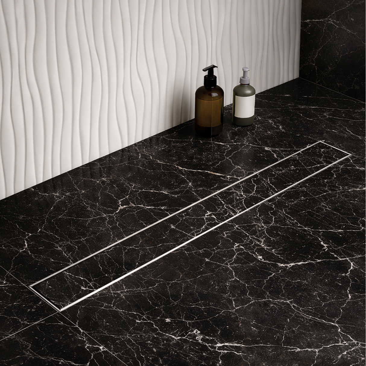 Tile-Insert Shower Drain Channel (4 Inches)