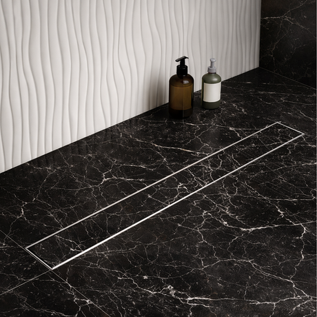 Tile-Insert Shower Drain Channel (4 Inches)