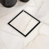 Tile-Insert Shower Drain Channel (4 x 4 Inches)