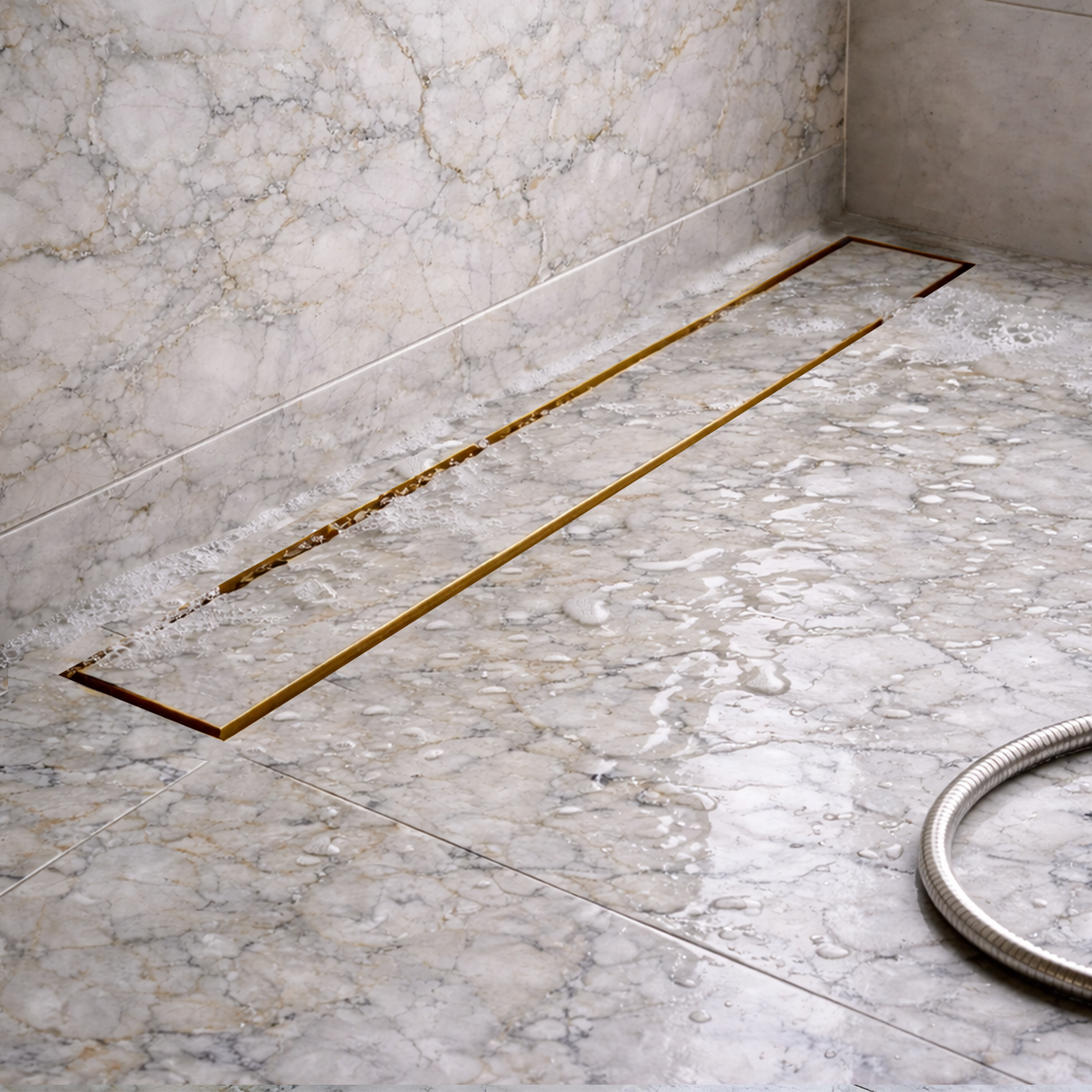Tile-Insert Shower Drain Channel (4 Inches)