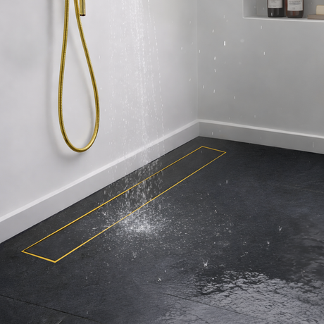 Tile-Insert Shower Drain Channel (4 Inches)