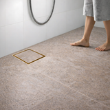 Tile-Insert Shower Drain Channel (5 x 5 Inches)