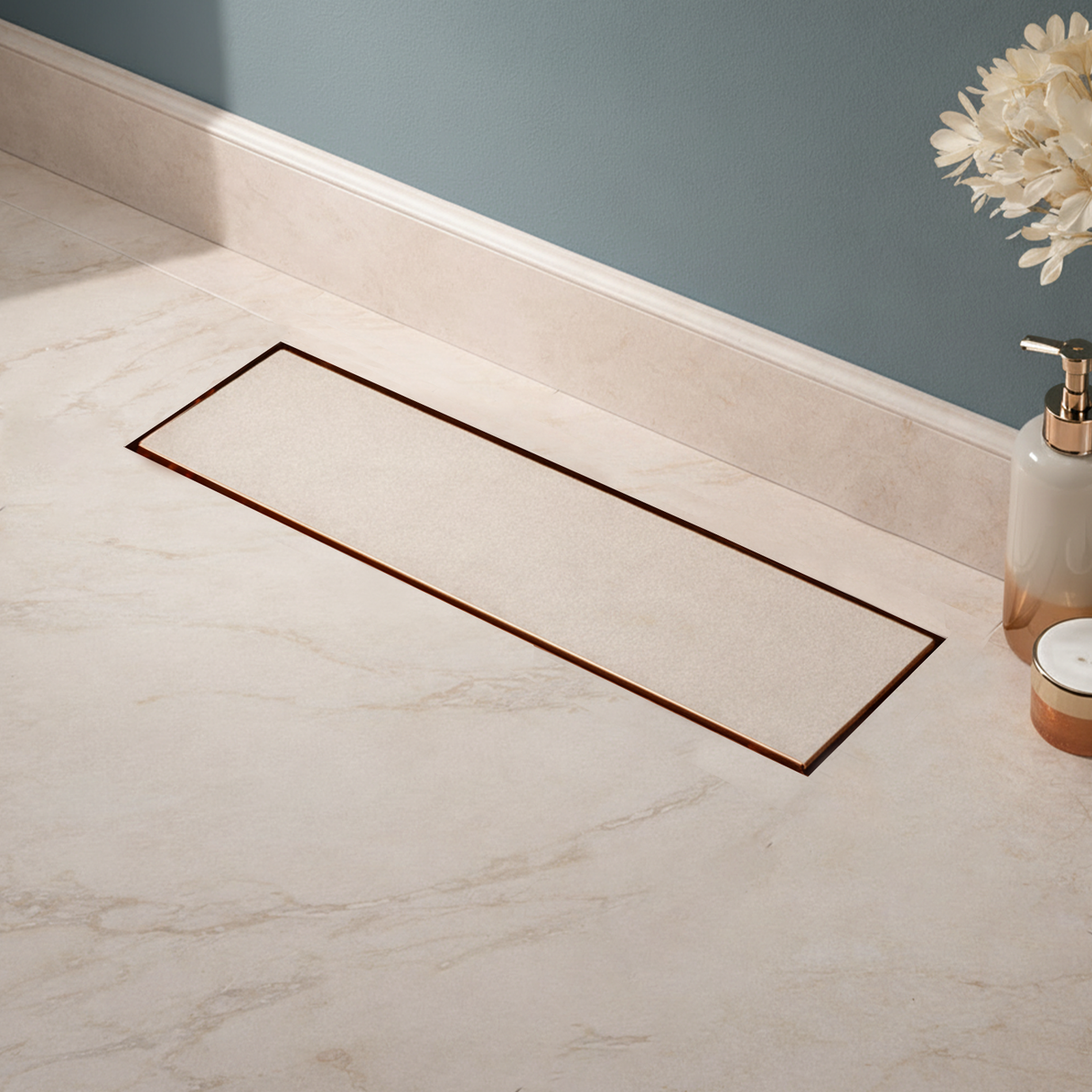 Tile-Insert Shower Drain Channel (4 Inches)