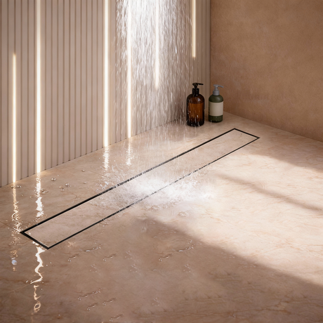 Tile-Insert Shower Drain Channel (4 Inches)