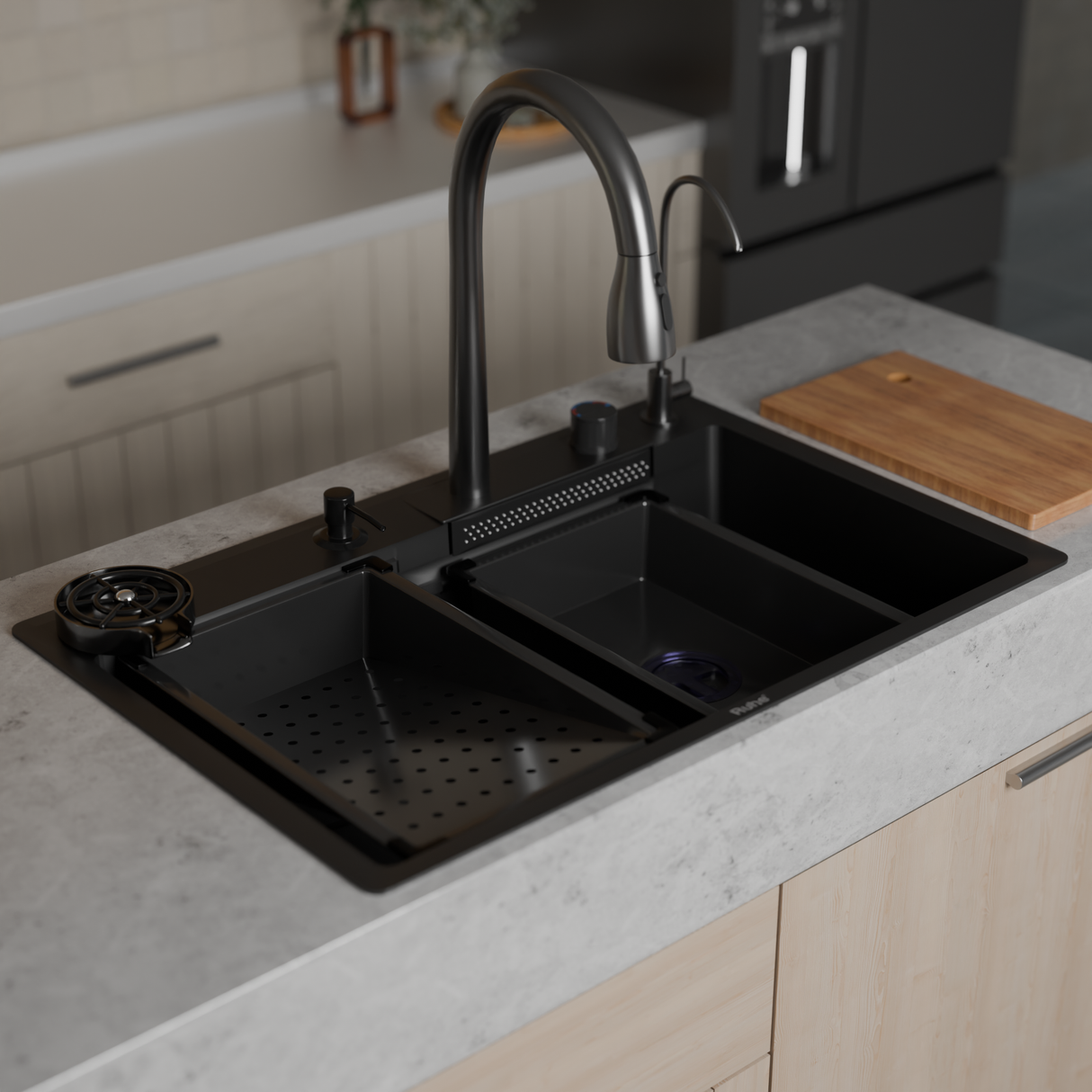 Nano Smart Kitchen Sink (30 x 18 x 9 Inches)