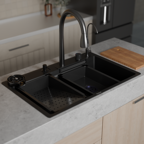 Nano Smart Kitchen Sink (30 x 18 x 9 Inches)