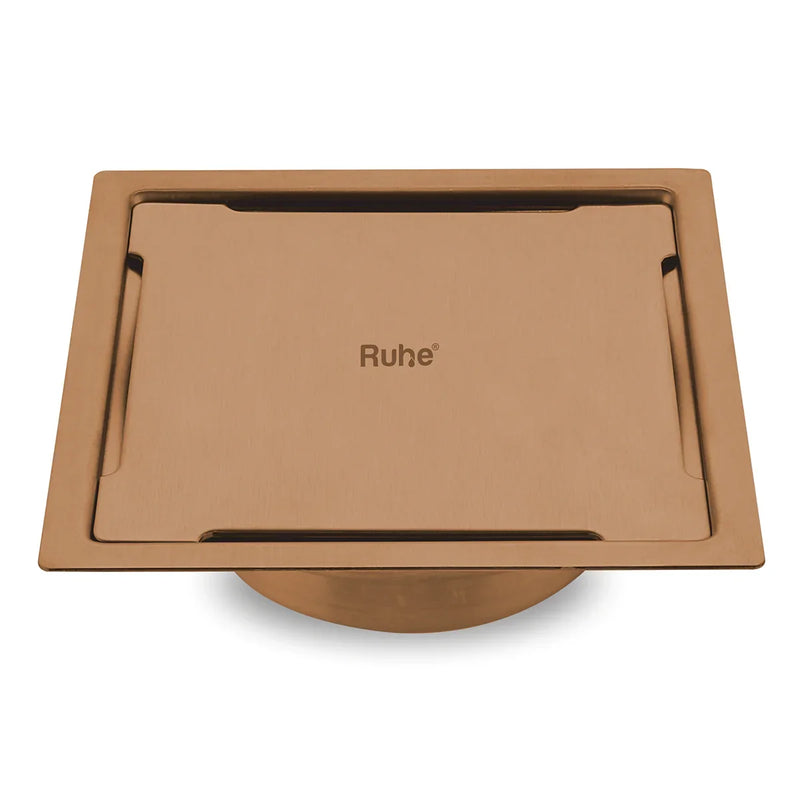Diamond Square Flat Cut Floor Drain