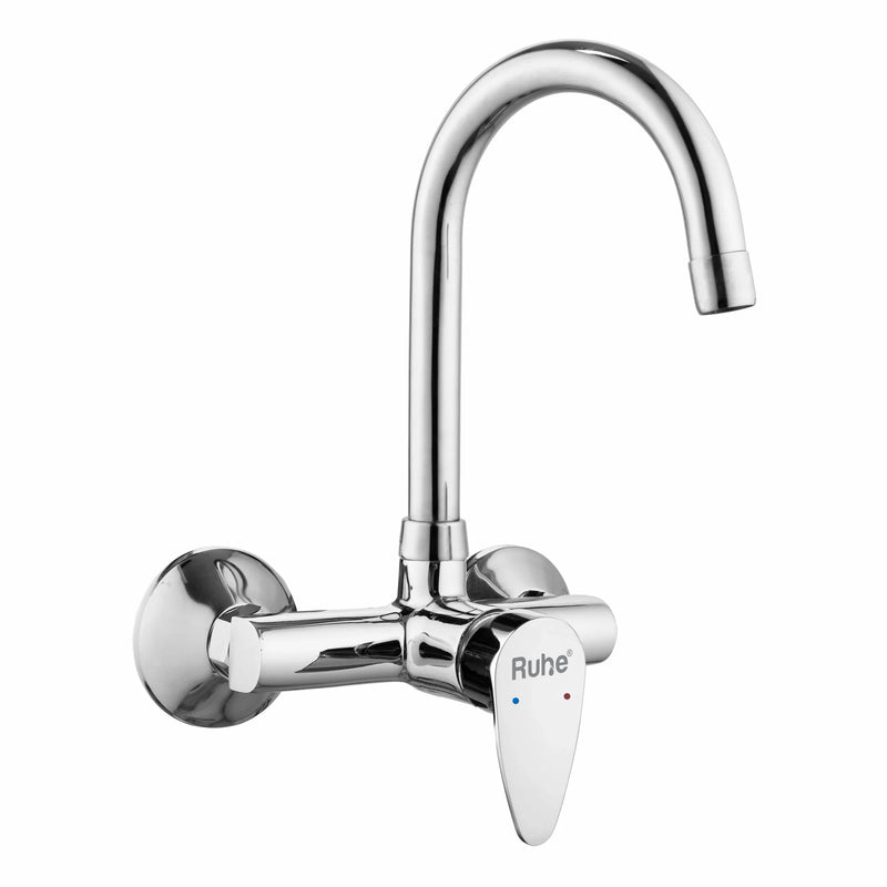 Eclipse Single Lever Wall-mount Kitchen Sink Mixer Tap with Swivel Spout