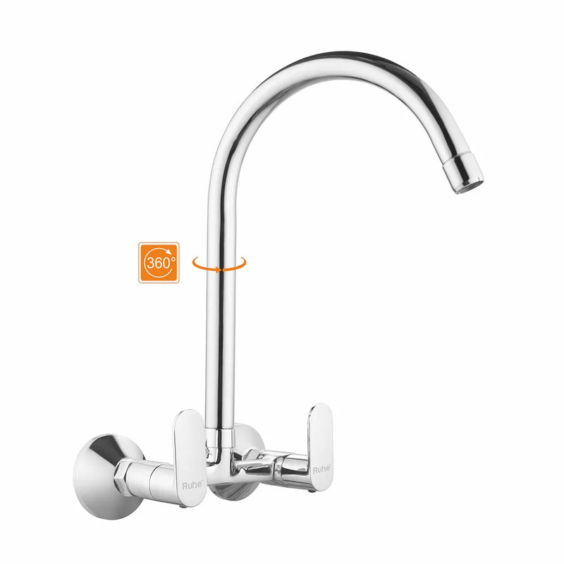Demure Sink Mixer Brass Faucet with Large (20 inches) Round Swivel Spout - by Ruhe