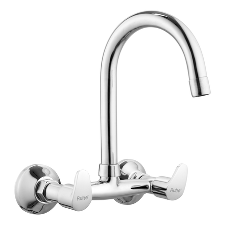 Vela Wall Mount Kitchen Sink Mixer Tap with Swivel Spout
