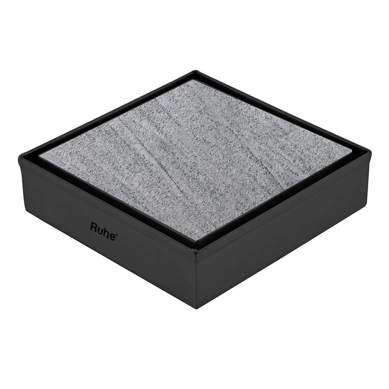 Marble-Insert Shower Drain Channel (6 x 6 Inches)