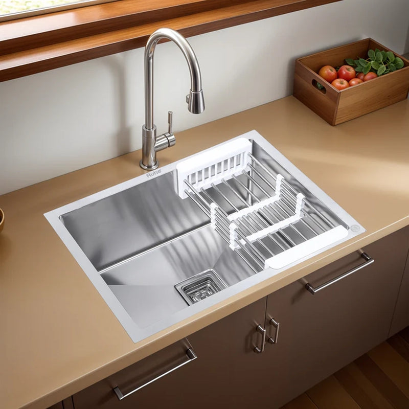 Handmade Single Bowl Kitchen Sink (20 x 17 x 10 Inches)