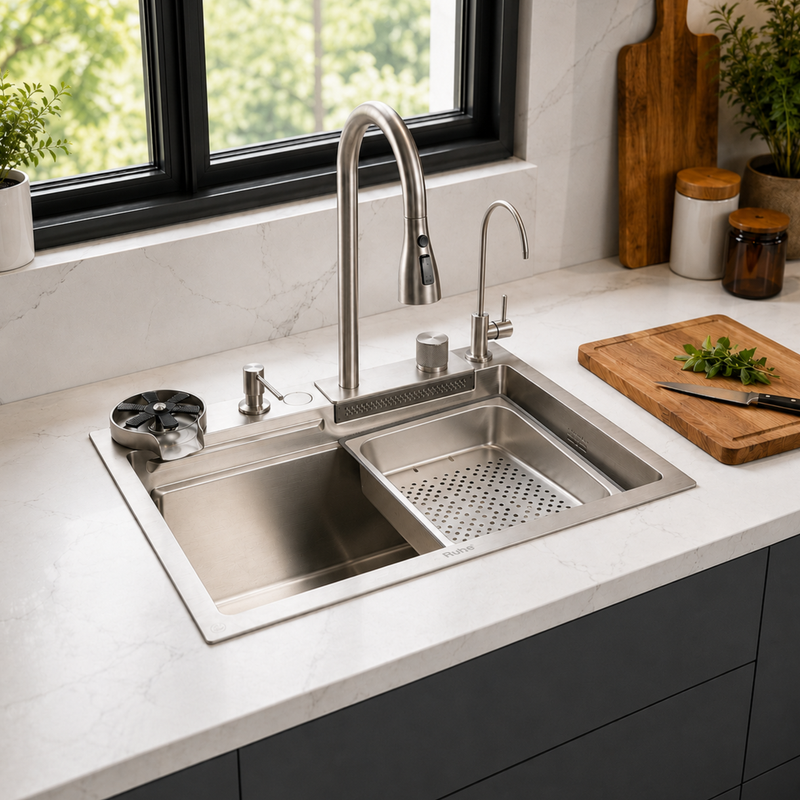 Nano Smart Kitchen Sink (24 x 18 x 9 Inches)