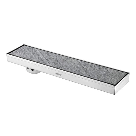 Marble-Insert Shower Drain Channel (4 Inches)