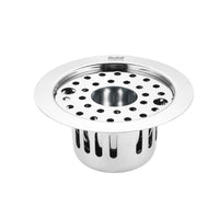 Round 304-Grade Floor Drain with Lock & Cockroach Trap (5.5 Inches) – Mirror Steel