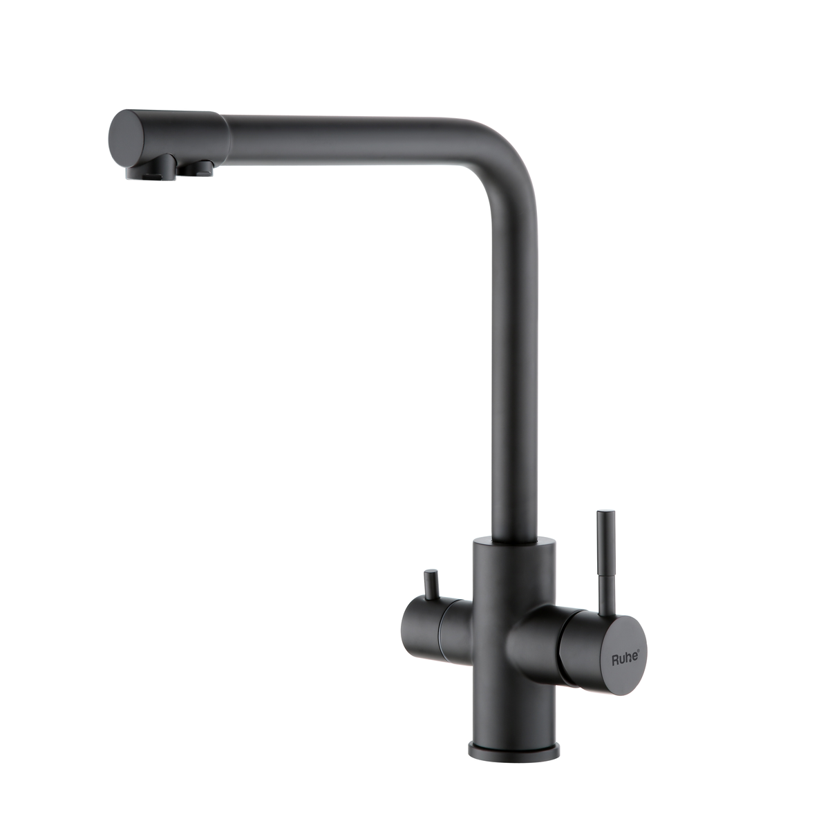 Trimm Table Mount Sink Mixer Faucet with RO Water Supply (Matte Black) 304-Grade SS - by Ruhe