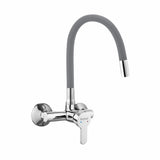 Pavo Single Lever Wall-mount Kitchen Sink Mixer Tap with Coloured Silicone Spout