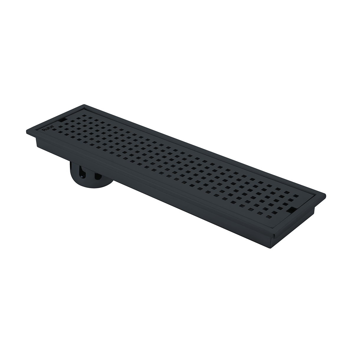 Palo Shower Drain Channel (12 x 5 Inches) Black PVD Coated - by Ruhe®