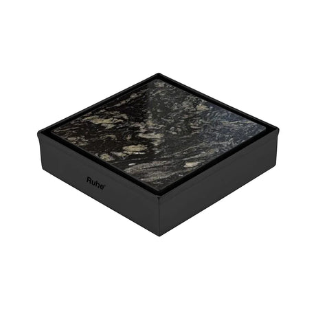 Marble-Insert Shower Drain Channel (4 x 4 Inches)