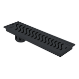 Wave Shower Drain Channel (36 x 5 Inches) Black PVD Coated