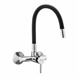 Kara Single Lever Wall-mount Kitchen Sink Mixer Tap with Coloured Silicone Spout