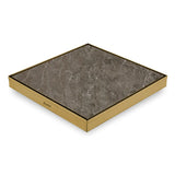 Marble-Insert Shower Drain Channel (12 x 12 Inches)