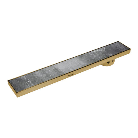 Marble-Insert Shower Drain Channel 5 inches