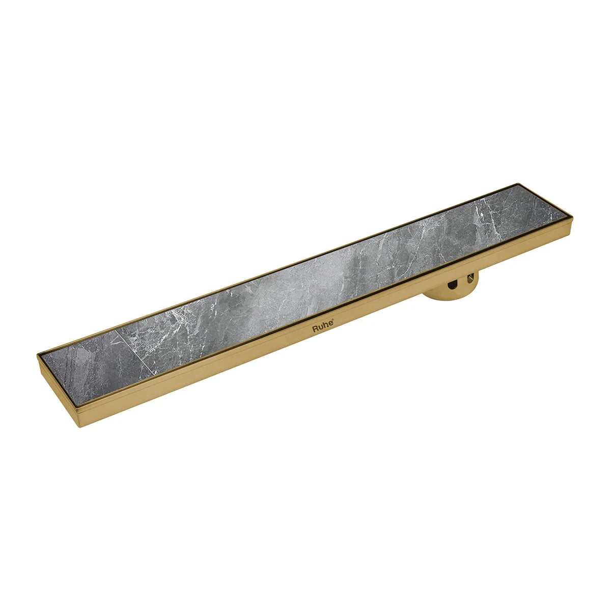 Marble-Insert Shower Drain Channel (4 Inches)