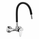 Eclipse Single Lever Wall-mount Kitchen Sink Mixer Tap with Coloured Silicone Spout