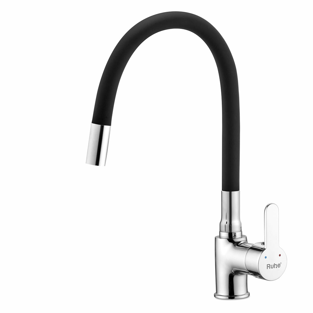 Pavo Single Lever Sink Mixer with Silicone Black Flexible Spout