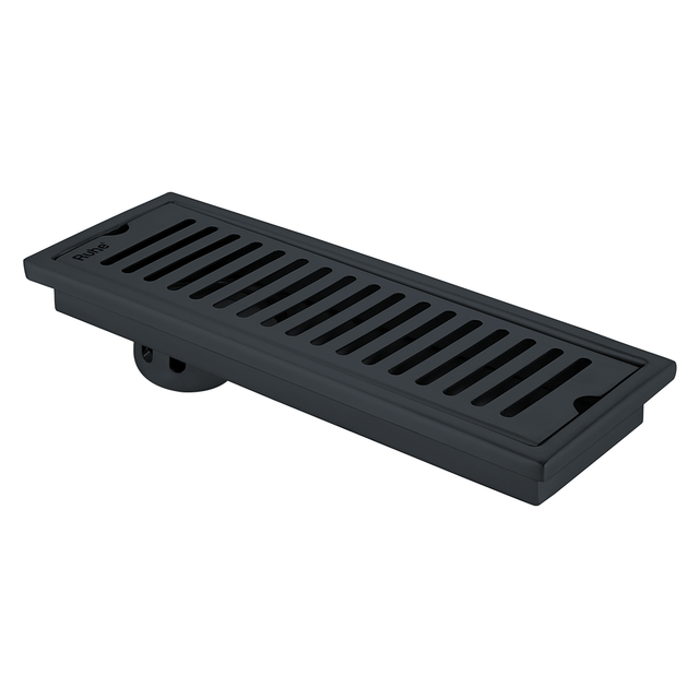 Vertical Shower Drain Channel (24 x 4 Inches) Black PVD Coated