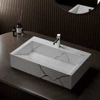 Aether Rectangular Table-Top Wash Basin (23.5 x 16 x 6 Inches)