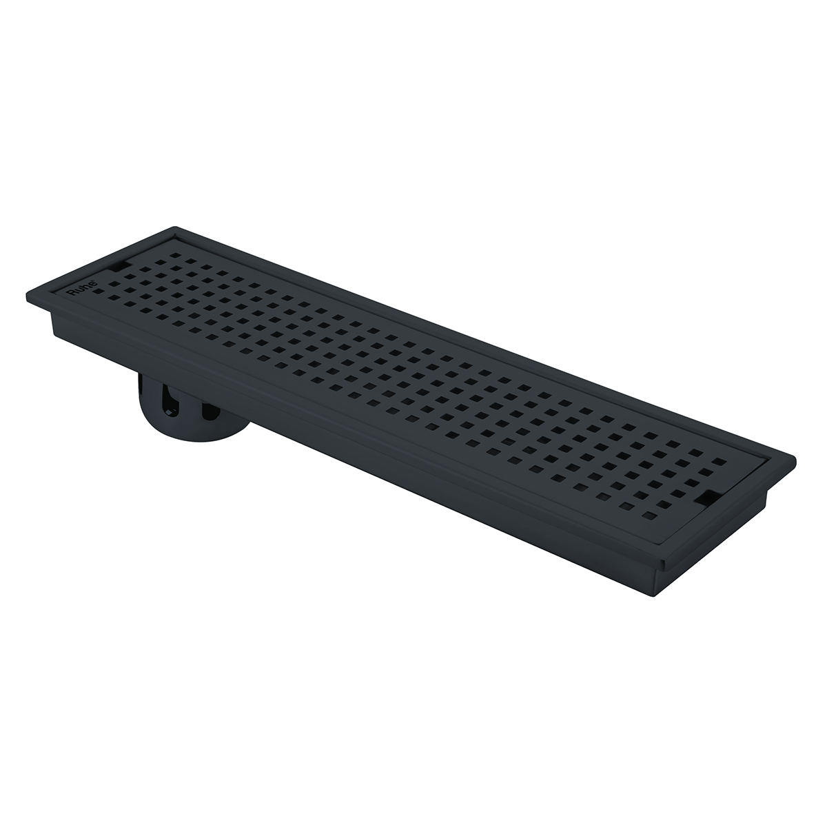 Palo Shower Drain Channel (48 x 5 Inches) Black PVD Coated - by Ruhe®