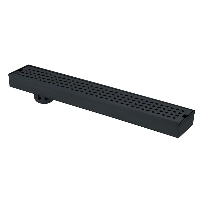 Palo Shower Drain Channel (48 x 3 Inches) Black PVD Coated - by Ruhe