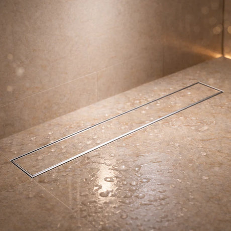 Tile-Insert Shower Drain Channel (4 Inches)