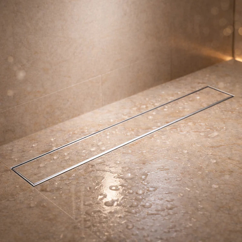 Tile-Insert Shower Drain Channel (4 Inches)