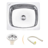 Oval Single Bowl (21 x 18 x 8 inches) Kitchen Sink - by Ruhe