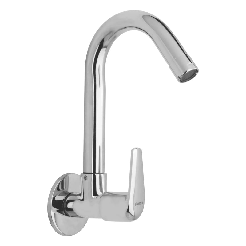 Zen Wall Mount Kitchen Sink Tap with Swivel Spout