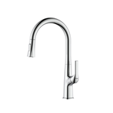 Spring Pull-out Single Lever Table Mount Sink Mixer Faucet with Dual Flow - by Ruhe