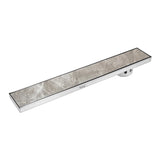 Marble-Insert Shower Drain Channel 5 inches