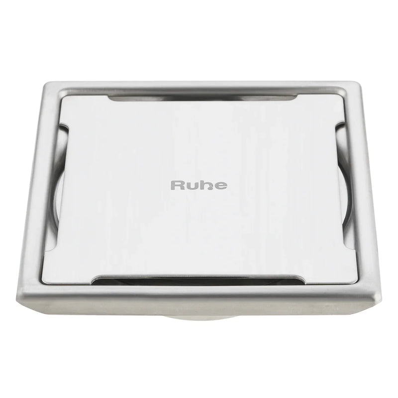 Diamond Square 304-Grade Floor Drain (6 x 6 Inches) - by Ruhe
