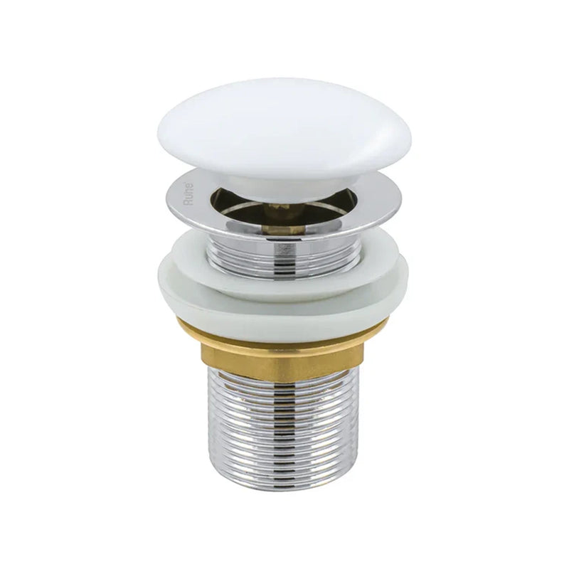 White Ceramic Pop-up Waste Coupling (3 Inches) - by Ruhe