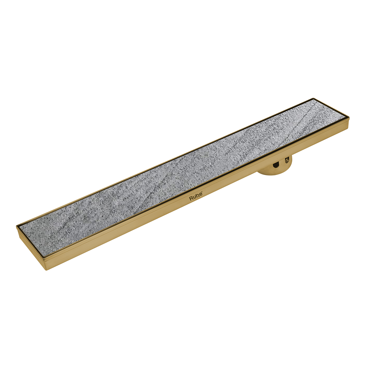 Marble Insert Shower Drain Channel (48 x 4 Inches) YELLOW GOLD PVD Coated - by Ruhe®