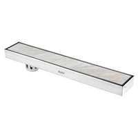 Marble-Insert 304-Grade Shower Drain Channel (3 Inches)