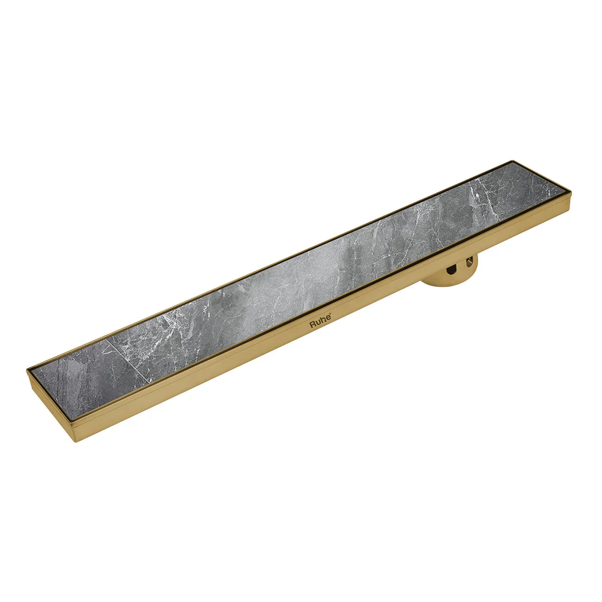 Marble-Insert Shower Drain Channel (4 Inches)