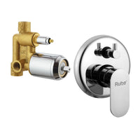 Demure Brass Single Lever 2-Inlet High-Flow Diverter Full Set