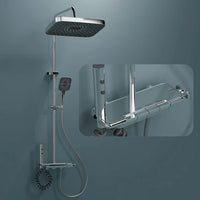 Ripple 4-Function Brass Smart Shower Panel Set
